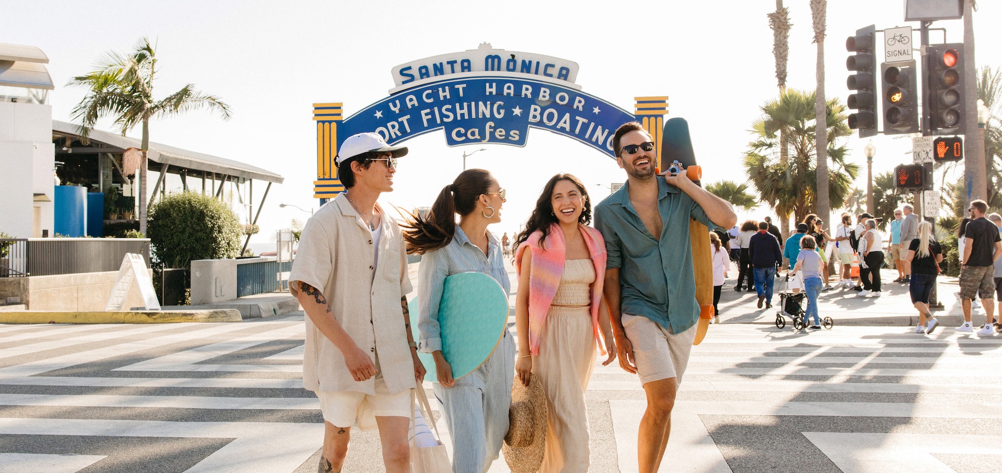 Just steps away from the Santa Monica Pier