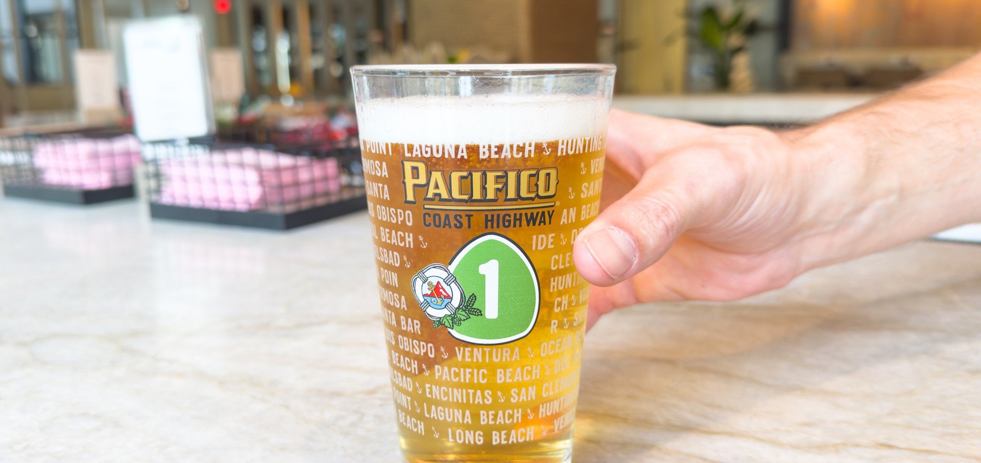 Pacifico Pint Night pint glasses