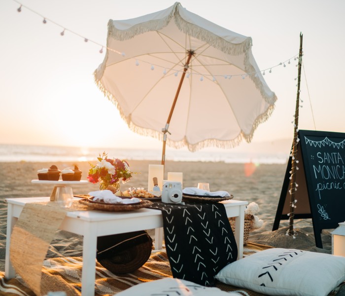 Small Picnic for two organized by The Pierside Partner, Santa Monica Picnic Co