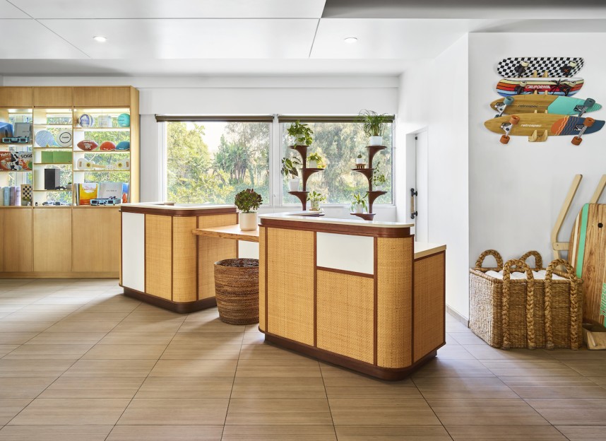 Lobby Front Desk and The Board Shop