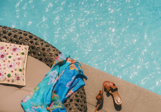 Swimming activities in pool of Pierside hotel