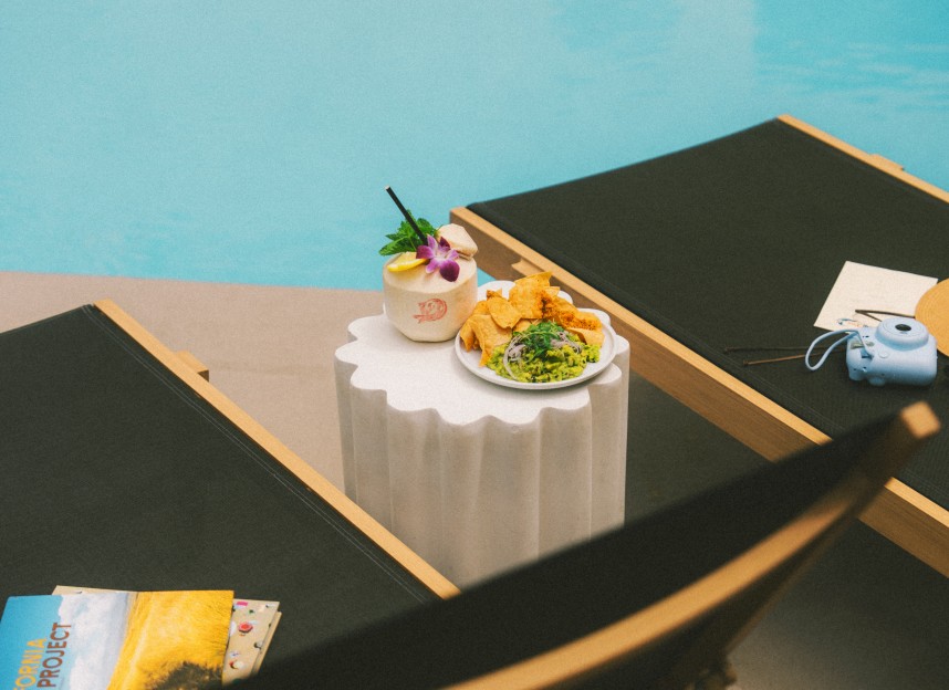 Swimming activities in pool of Pierside hotel